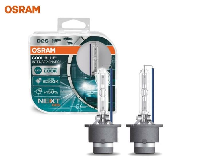 OSRAM 12V-85V XENON AMPUL D2S 35W 6200K COOL BLUE INTENSE (BEYAZ IŞIK) (2 AD)