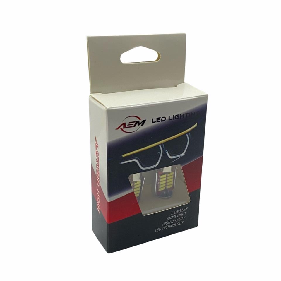 12V-24V SOFİT AMPUL 10 LEDLİ BEYAZ CANBUS 31 MM (2 AD)