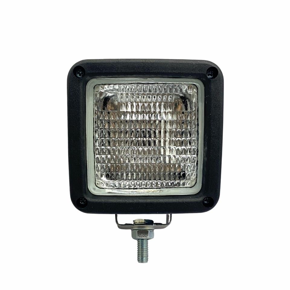 ÇALIŞMA LAMBASI-FARI KARE SOKETLİ-BRAKETLİ (H3 AMPULSÜZ) (80*80 MM) FORKLİFT-İŞ MAKİNASI 