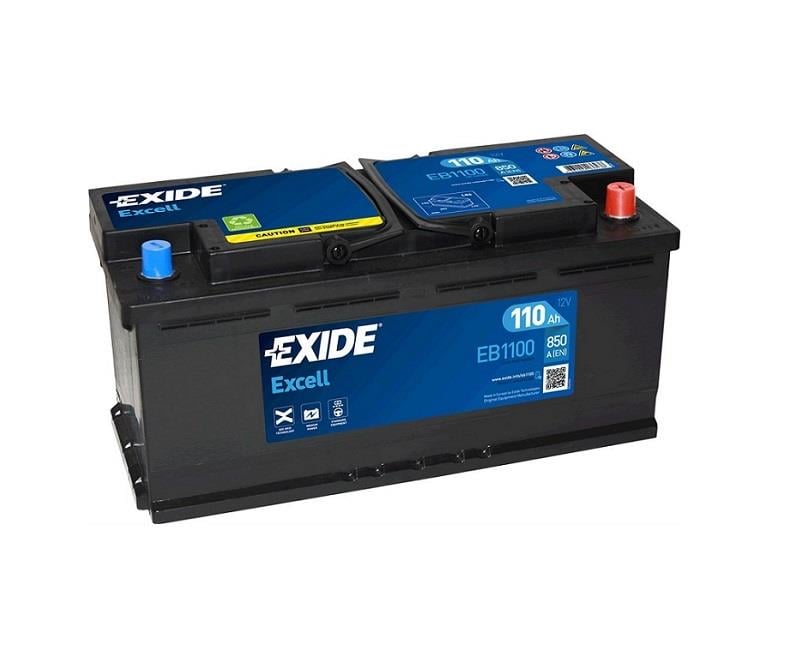 EXIDE 12V 110 AH AKÜ EXCEL 850 A (EN) (392*175*190)