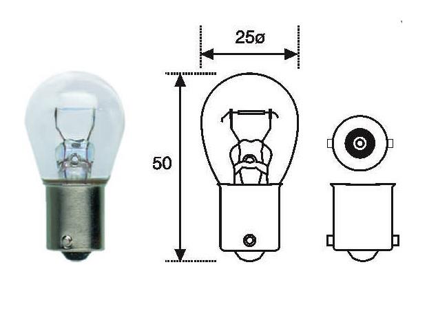 MARELLI 12V 93 AMPUL 21W