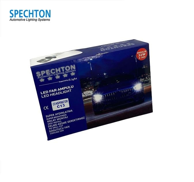 SPECHTON 9V-24V H4 CSP LED XENON FAR AMPUL SETİ 6000K 10000 LÜMEN 45W CANBUS