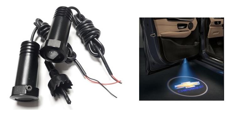 KAPI ALTI LOGO LAZER IŞIK LED 3D (CHEVROLET) (2 AD)