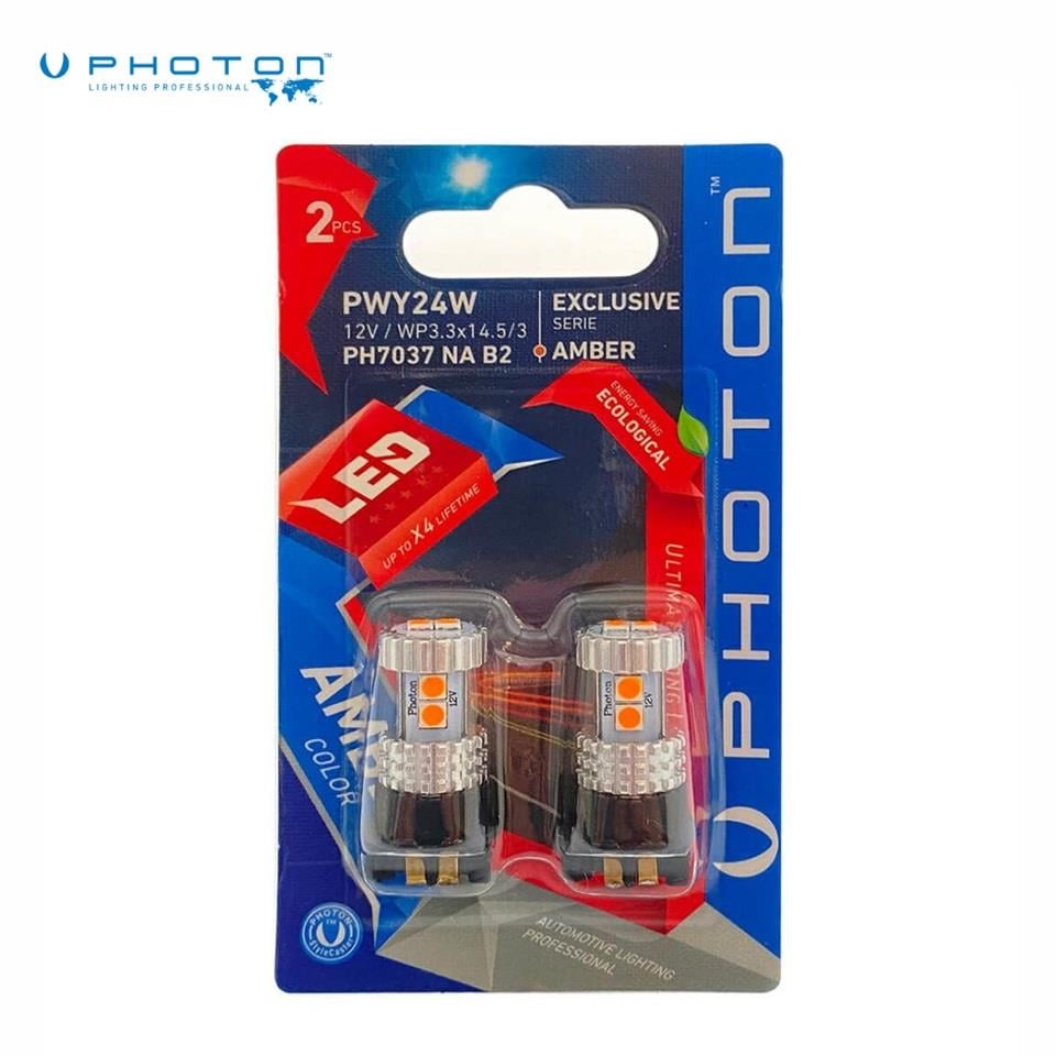 PHOTON 12V GÜNDÜZ SÜRÜŞ AMPULÜ 6 LEDLİ SARI (PW24W) (2 AD)