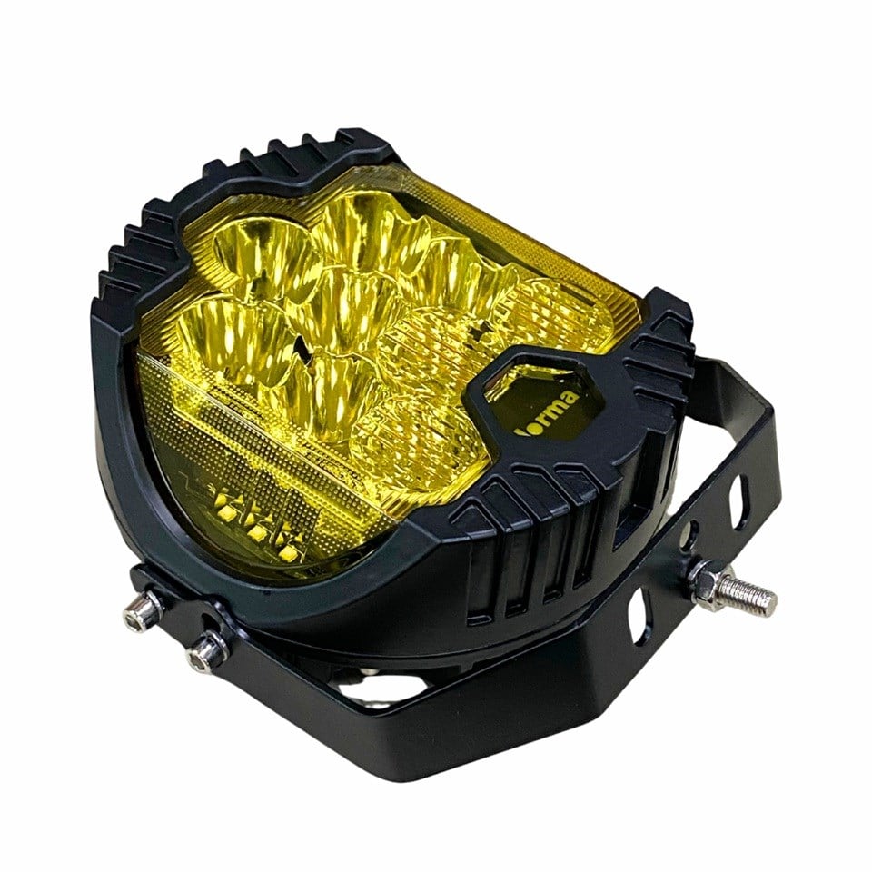 9V-32V LED LAMBA OFF-ROAD (9 LEDLİ) BEYAZ (YUVARLAK) (163*167 MM)