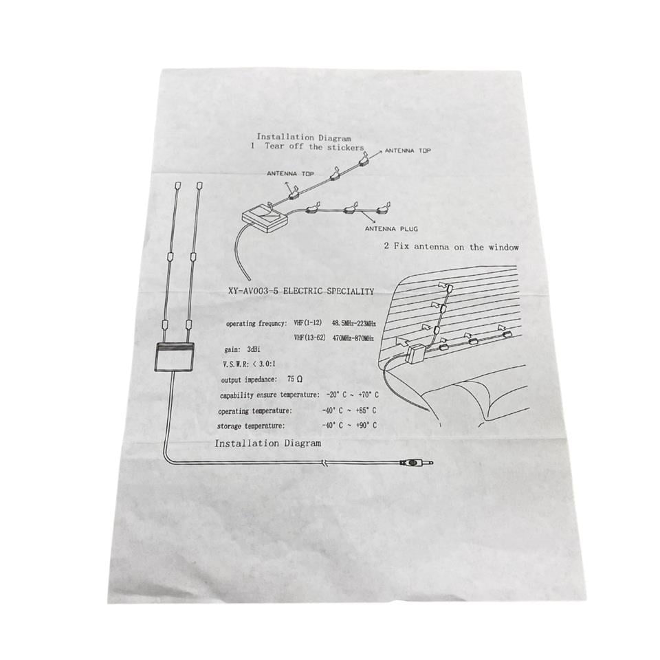 ARAÇ TV ANTENİ (CAR TV) (CAMA MONTAJ) (KARASAL YAYIN)