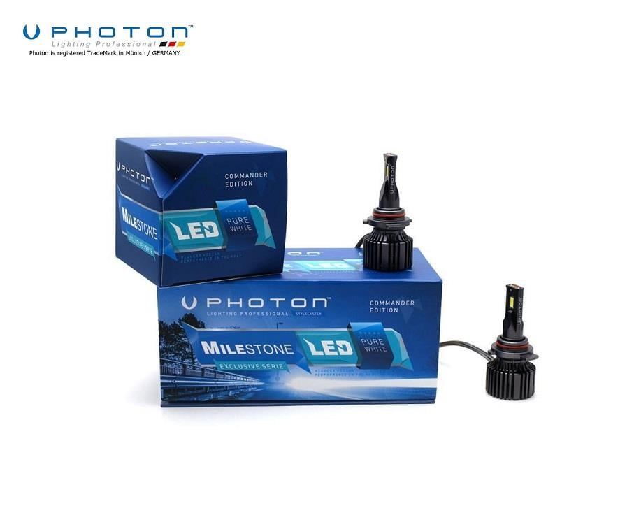 PHOTON 12V-24V HB3-HB4 CSP LED XENON FAR AMPUL SETİ 6000K 12000 LÜMEN MİLESTONE (9005-9006)