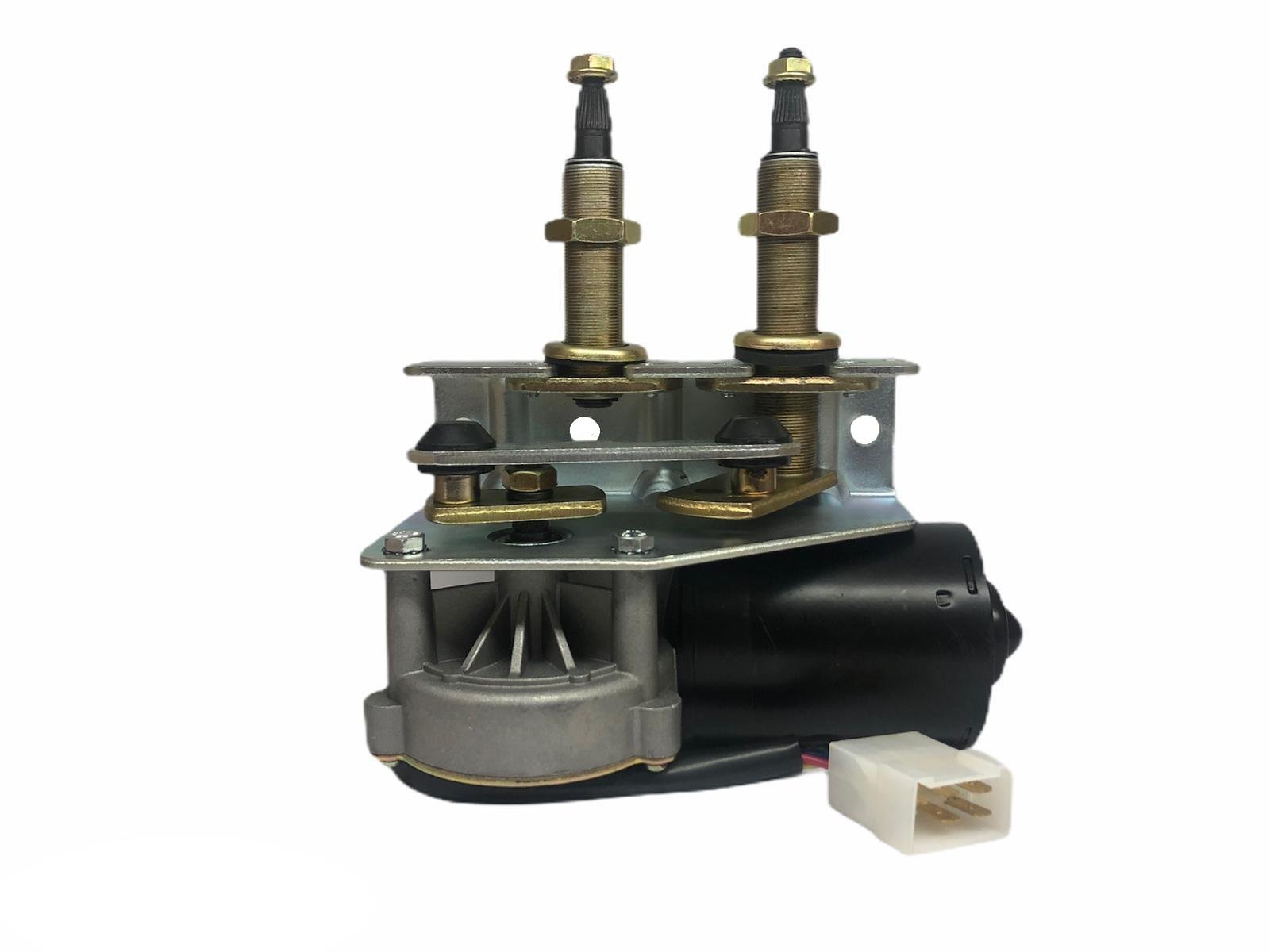 24V SİLECEK MOTORU MEKANİZMALI ÇİFT MİLLİ (UZUN MİL) 70/70 (AÇIK)