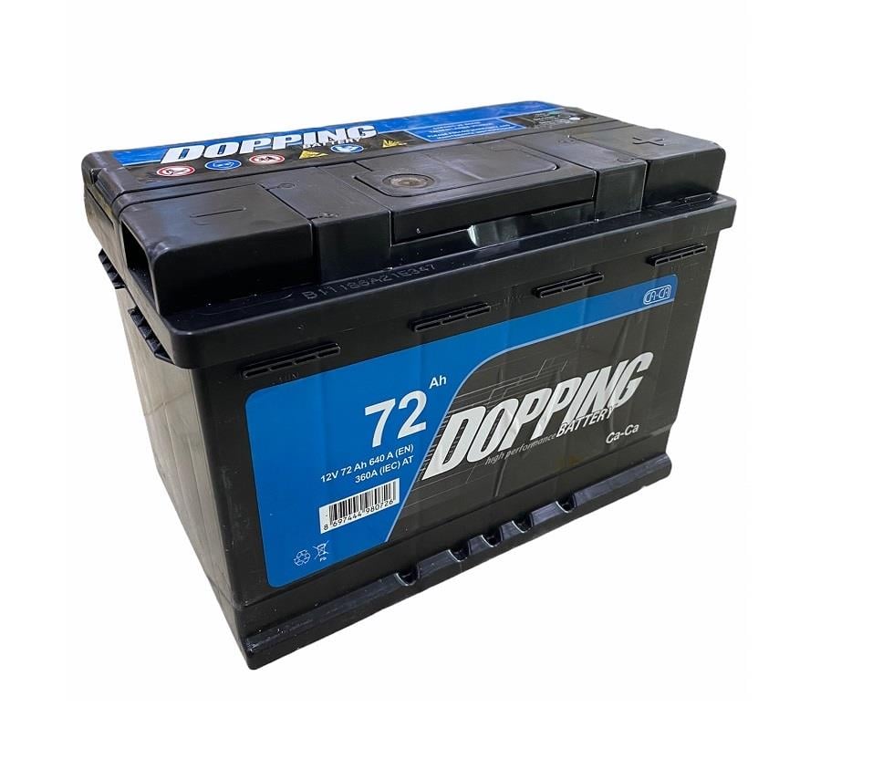 DOPPING 12V 72 AH AKÜ 640 A (EN) (278*175*190) (TIRNAKSIZ)