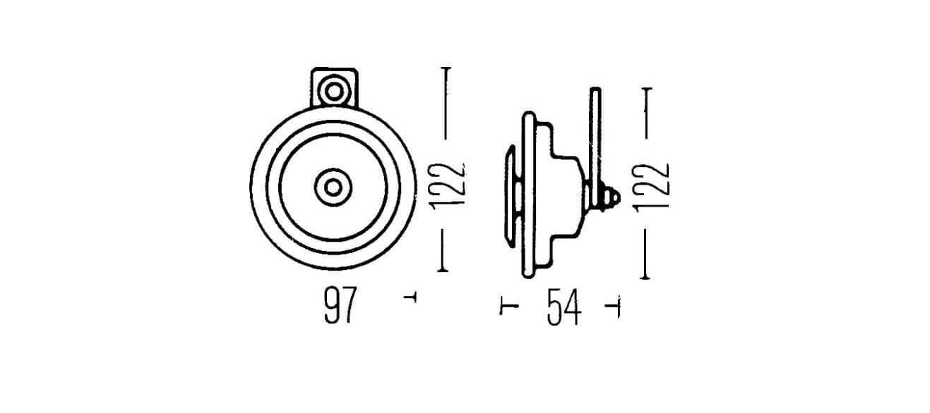 HELLA 24V DİDİT KORNA 335/400 HZ TAKIM (97 MM)