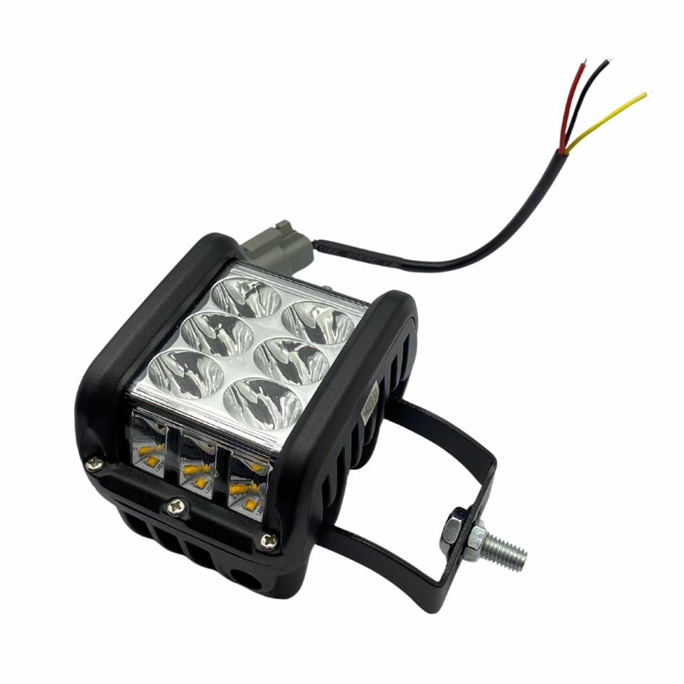 WOLFRAM 10V-30V OFF-ROAD LED LAMBA 36W (BEYAZ-SARI ÇAKARLI) E9 GERMANY 