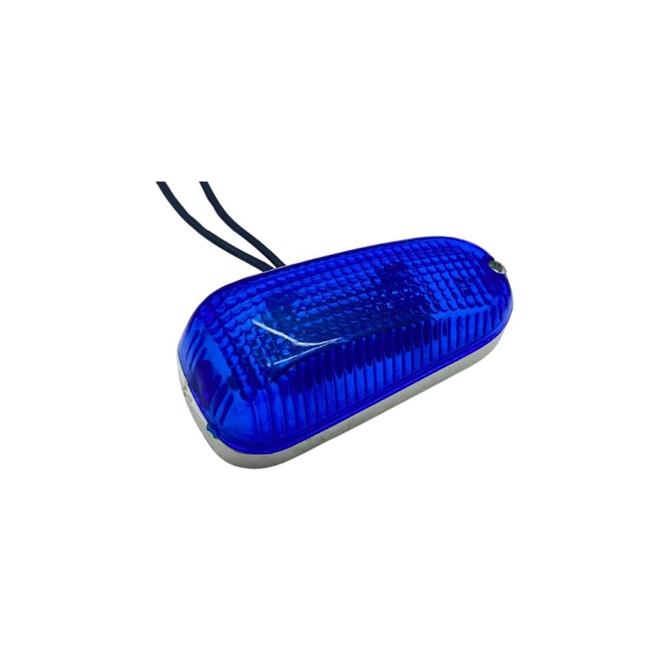 DEKOR LAMBASI MAVİ MİNİ BEYAZ TABAN (3W SOFİT 31 MM-AMPULSÜZ) (64*31 MM)