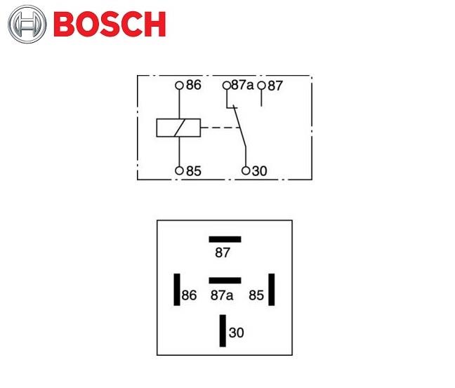 BOSCH 24V RÖLE 5 UÇLU (ÇİFT PLATİN) (87a) (87-85-30-86-87a)