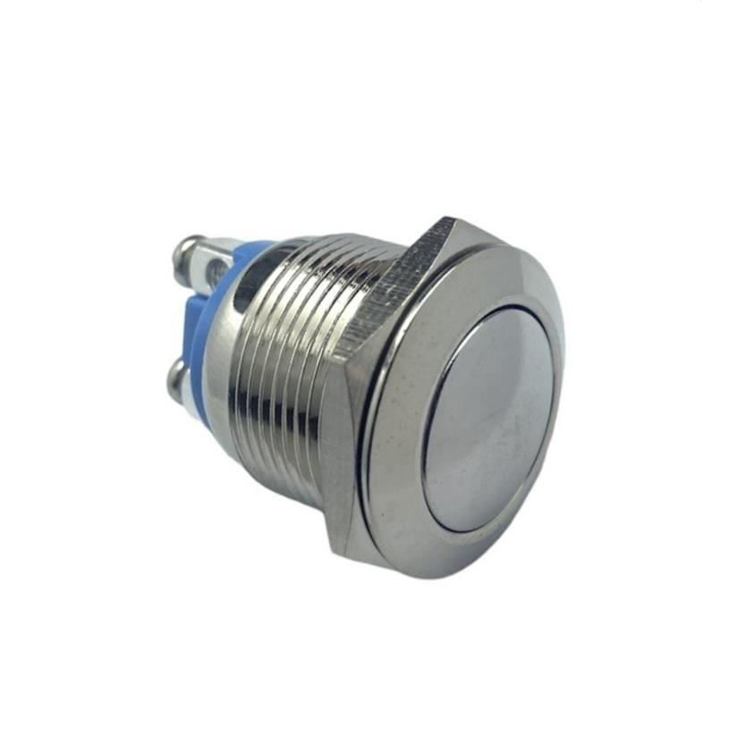 METAL BUTON (VİDALI) (19 MM) KROM BOMBELİ TİP