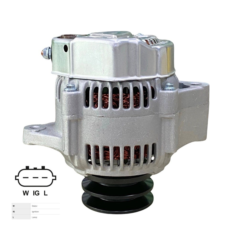 12V ALTERNATÖR DİNAMO 90 A (OVAL SOKET 3 FİŞ) (W-IG-L) CATERPILLAR-BEKO LOADER-JCB-KOMATSU