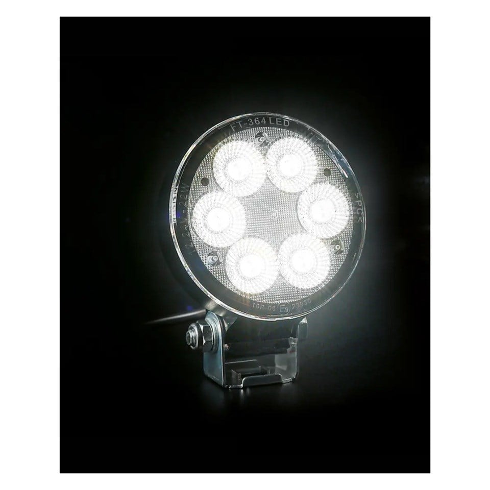 FRISTOM 12V-24V ÇALIŞMA LAMBASI 6-LEDLİ 22W 5700K 2500 LUMEN (114*90 MM)