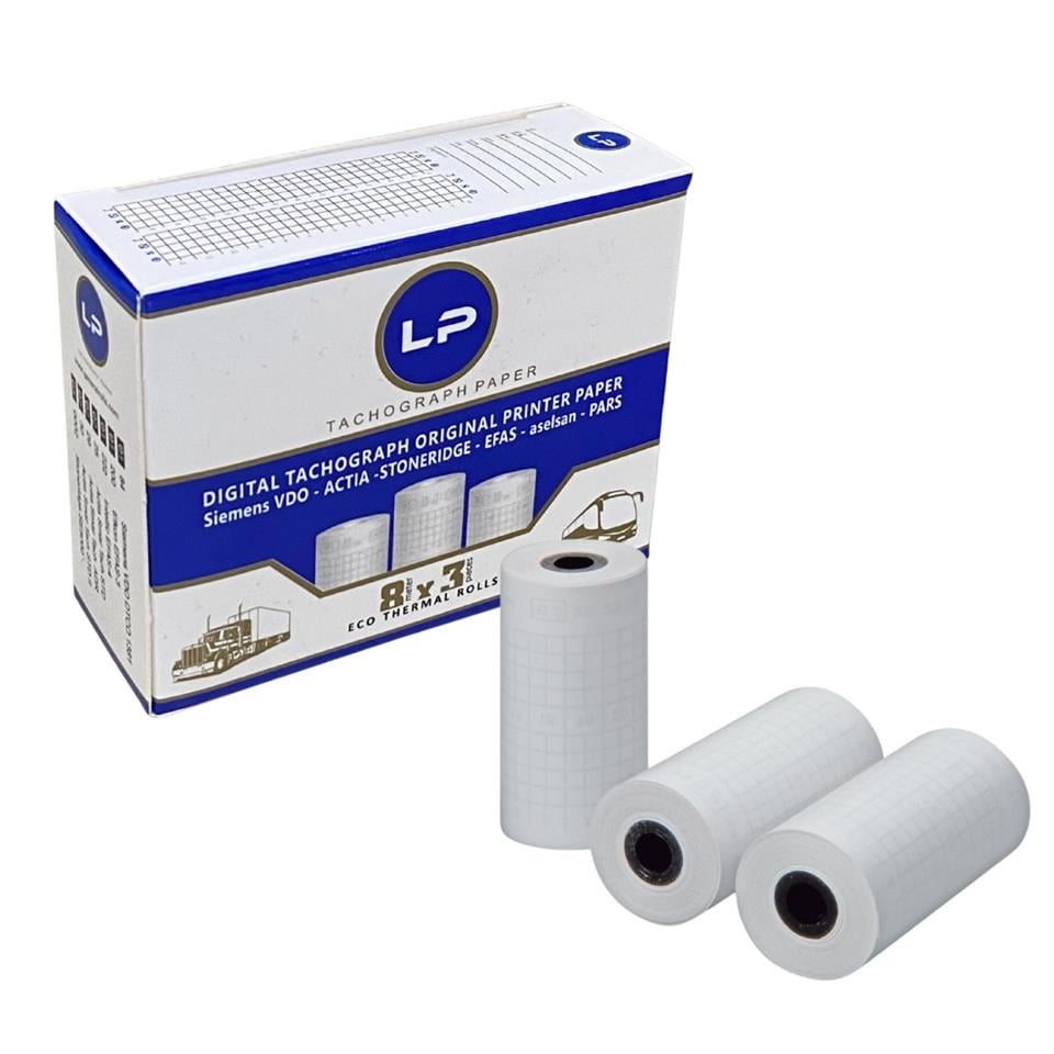 DIGITAL TAKOGRAF KAĞIDI (8 MT X 3 AD) SIEMENS-VDO-ACTIA-STONERIDGE-EFAS-ASELSAN-PARS