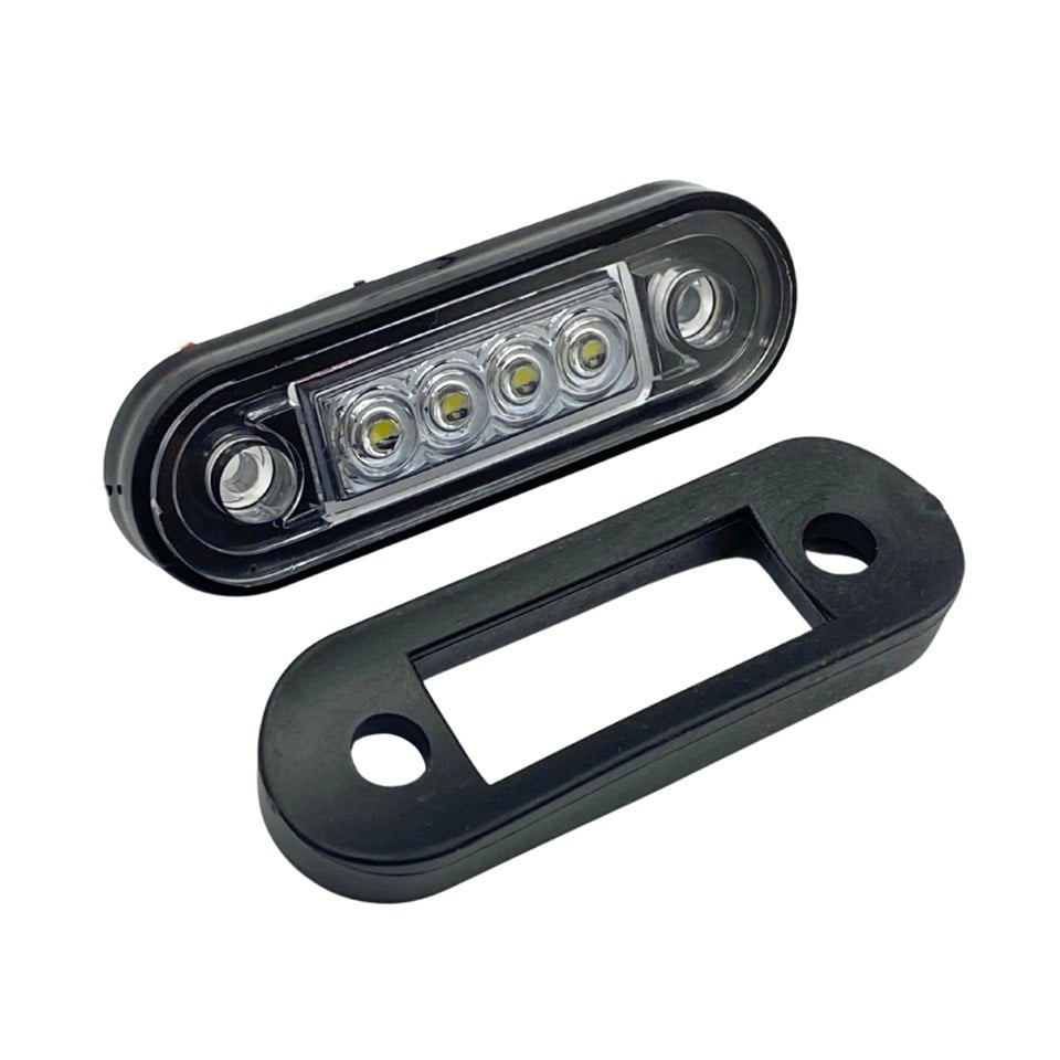 12V-24V PARMAK LAMBA 4-LEDLİ (BEYAZ) (85*28 MM)