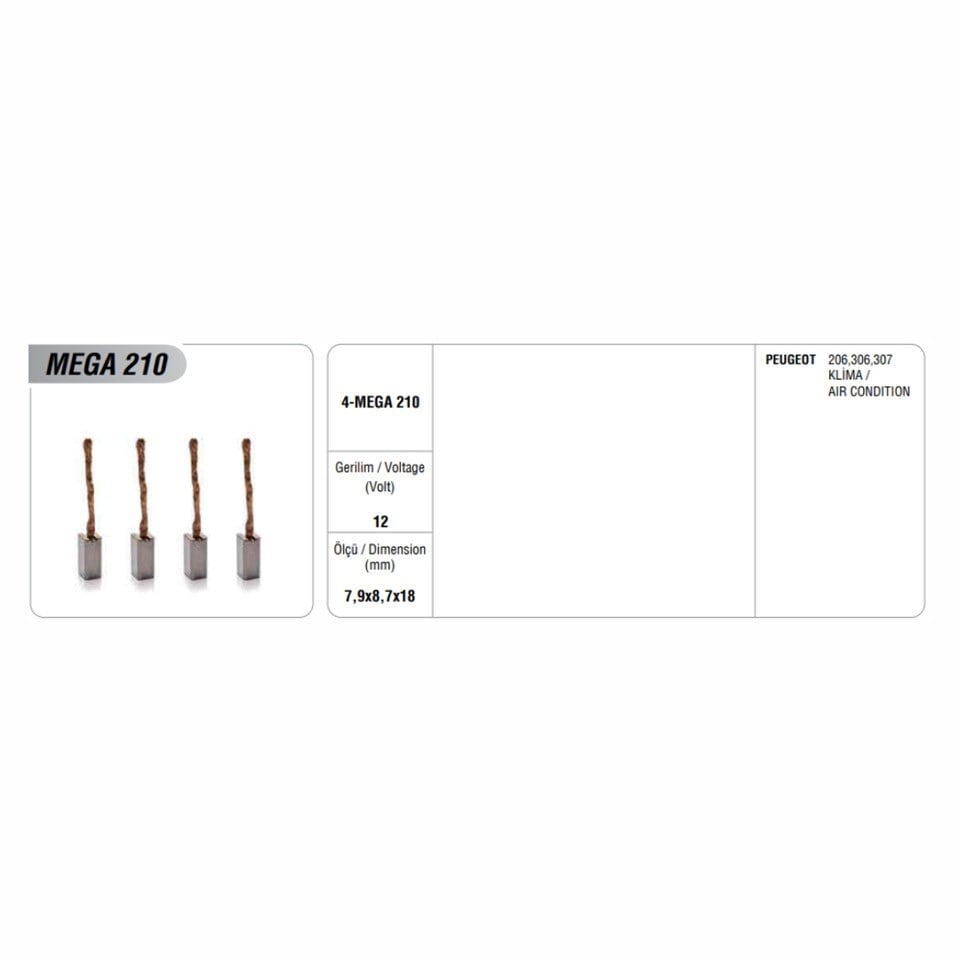 12V-24V KALORİFER-KLİMA-FAN-SİLECEK KÖMÜRÜ (4 AD)