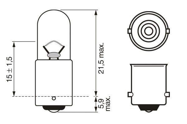 BOSCH 12V 53 AMPUL 4W (BA9s)