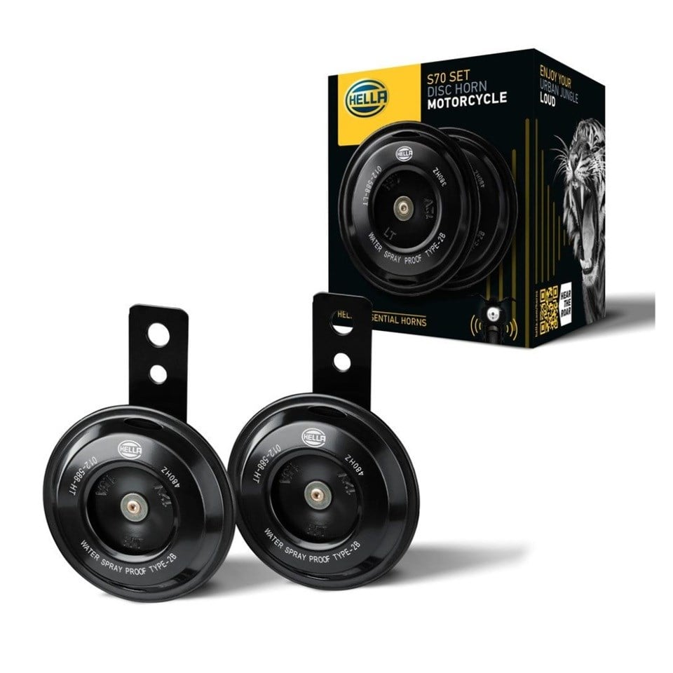 HELLA 12V DİDİT KORNA 108 dB 380/480 HZ  MOTOSİKLET (TAKIM) (71 MM)