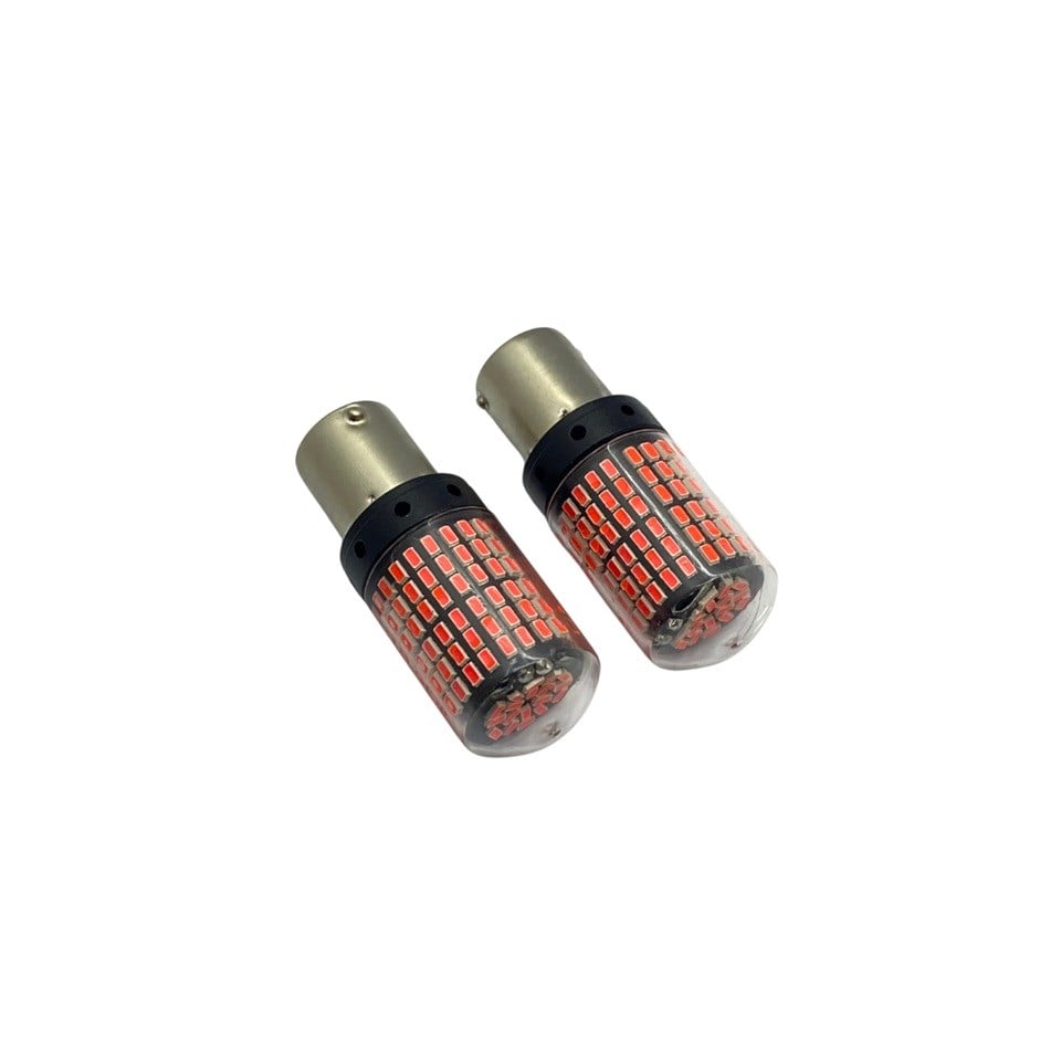 12V 93 AMPUL 144 LEDLİ  KIRMIZI (DÜZ TIRNAK) (2 AD)