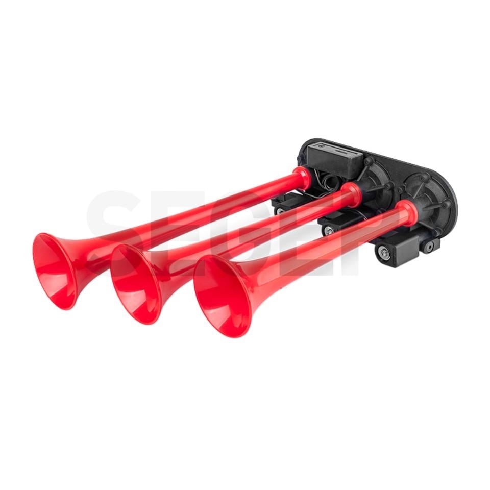 24V 3'LÜ HAVALI KORNA (8 SESLİ) (MEHTER KORNA)