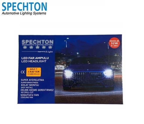 SPECHTON 9V-36V H7 CSP LED XENON FAR AMPUL SETİ 6000K 9600 LÜMEN VW GOLF CRAFTER/CARAVELLA