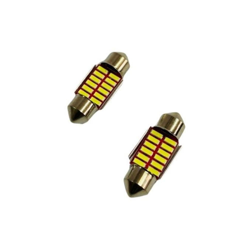 12V SOFİT AMPUL 12 LEDLİ BEYAZ 6000K (31 MM) (2 AD)