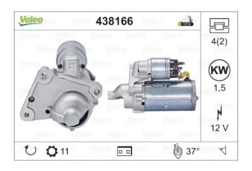 VALEO 12V MARŞ MOTORU 11 DİŞ 1.5 KW CITROEN BERLINGO/C1/C3/NEMO-PEUGEOT 206/306/BIPPER/PARTNER TEPEE