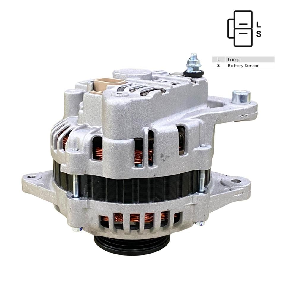 12V ALTERNATÖR DİNAMO 85 A (2 FİŞ) (L-S) HYUNDA EXCEL/SONATA-MITSUBISHI COLT/GALANT/LANCER