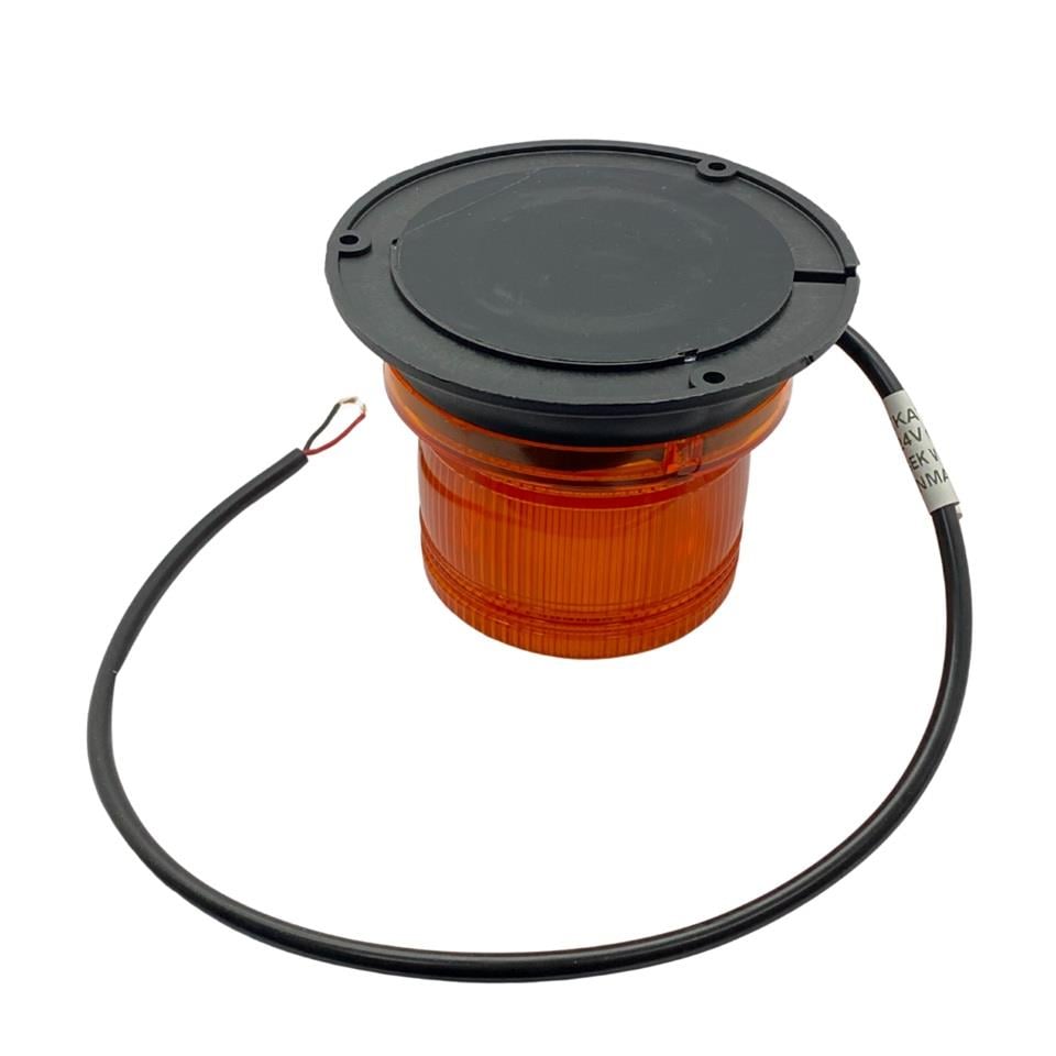 12V-24V ÇAKAR TEPE LAMBA LEDLİ MIKNATISLI KABLOLU SARI (128*110 MM)