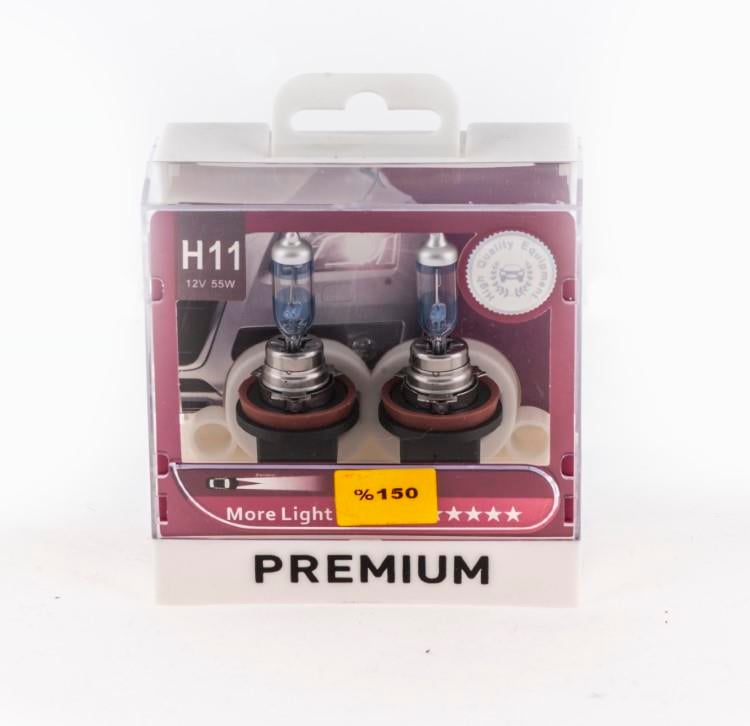 PREMIUM 12V H11 AMPUL 55W +%150 FAZLA IŞIK MORE LIGHT VISION (2 AD)