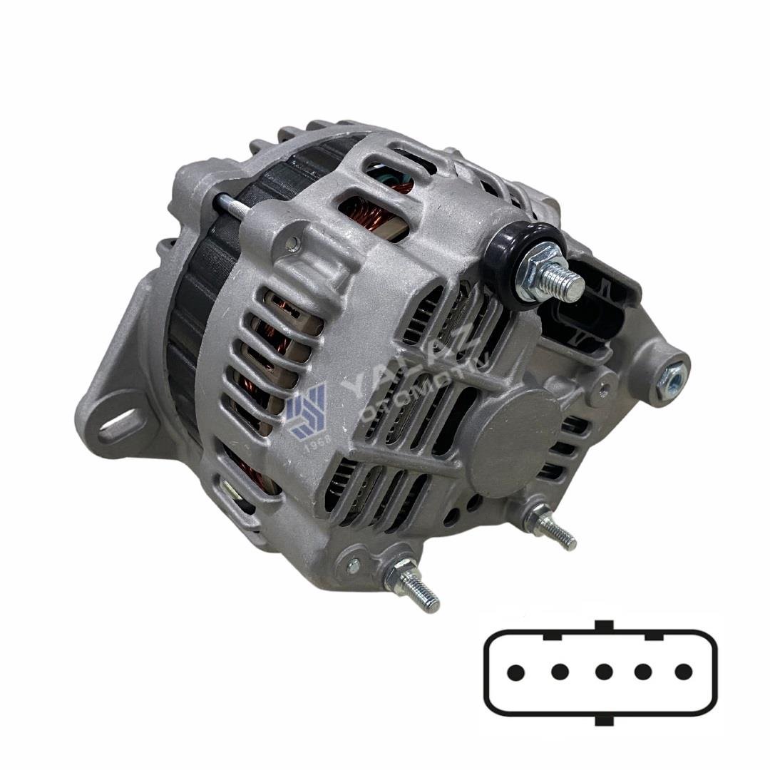 24V ALTERNATÖR DİNAMO MITSUBISHI TİPİ 130 A (5 FİŞ SOKETLİ) (W-L-IG . .) FORD CARGO