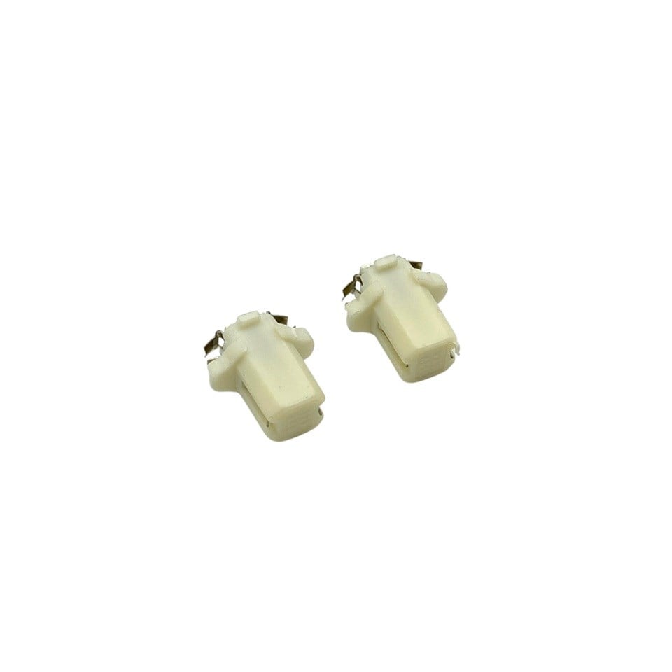 12V DUYLU GÖSTERGE AMPULÜ DİPSİZ (TEK LEDLİ) BEYAZ (2 AD)