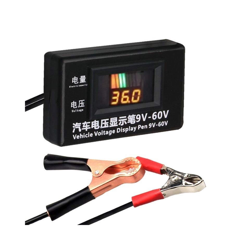 9V-60V DİJİTAL VOLTMETRE (ŞARJ ÖLÇÜM CİHAZI) (81*50 MM)
