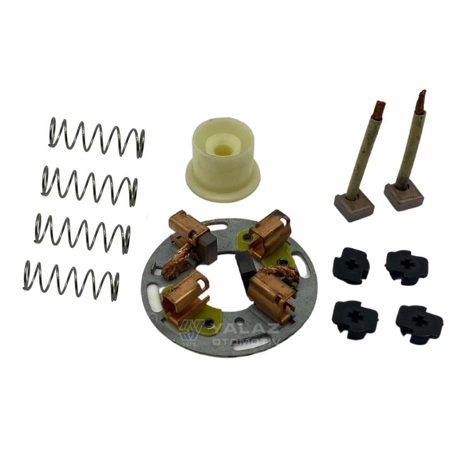 12V MARŞ KÖMÜR YUVASI VALEO TİPİ CW (D7R/D9) (4 KÖMÜRLÜ) FORD-HYUNDAI-KIA-MERCEDES-RENAULT-VW