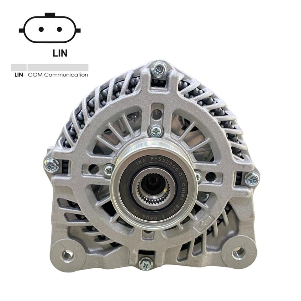 12V ALTERNATÖR DİNAMO 185 A (2 FİŞ) (LIN) MERCEDES VITO-NISSAN NAVARA-RENAULT FLUENCE/MEGANE
