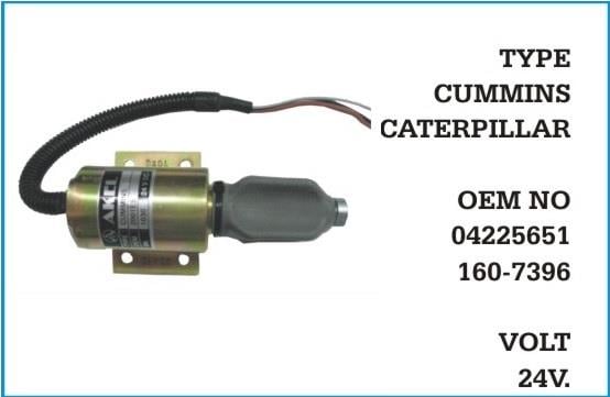 24V STOP SELENOİDİ AYAKLI CATERPILLAR