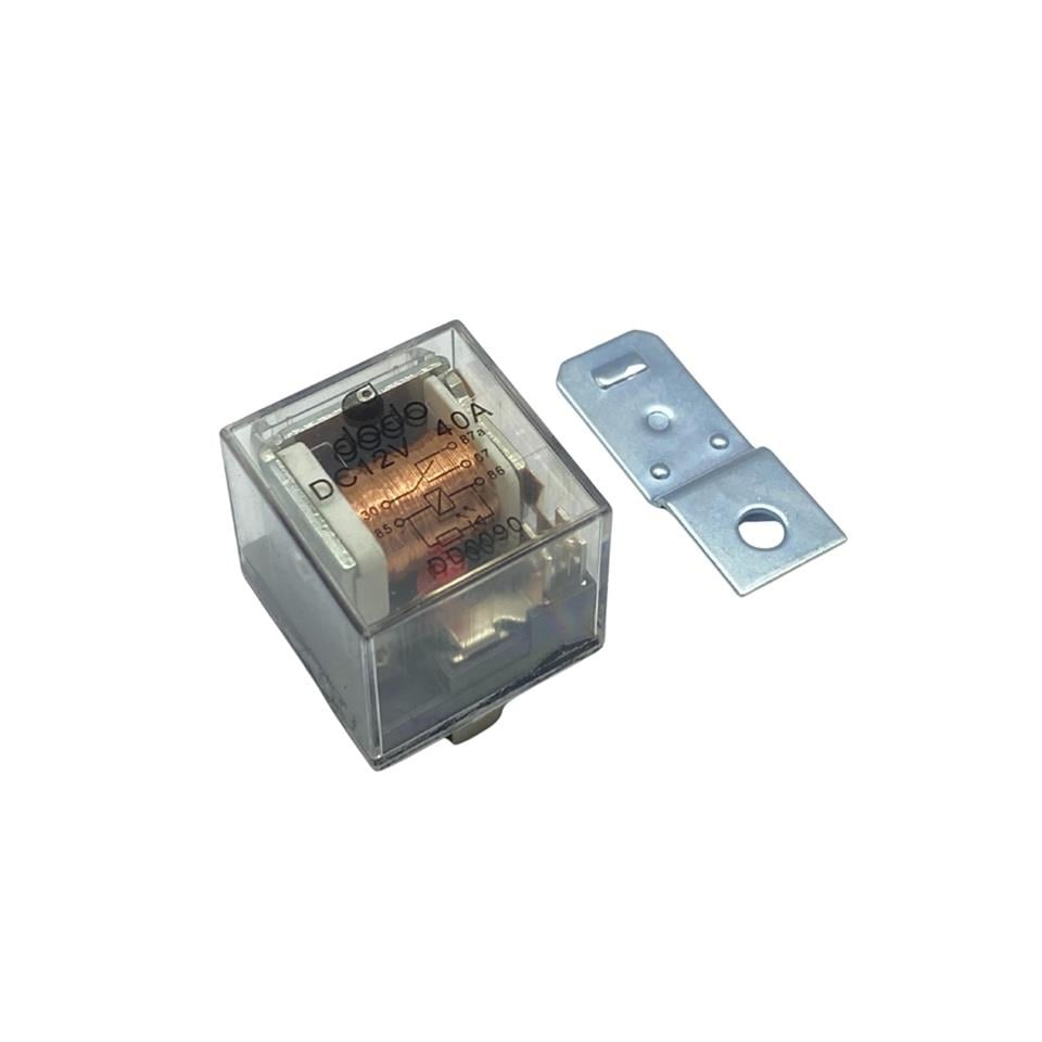 12V RÖLE 5 UÇLU 40 A IŞIKLI (ŞEFFAF) (ÇİFT PLATİN) (30-85-86-87-87a)