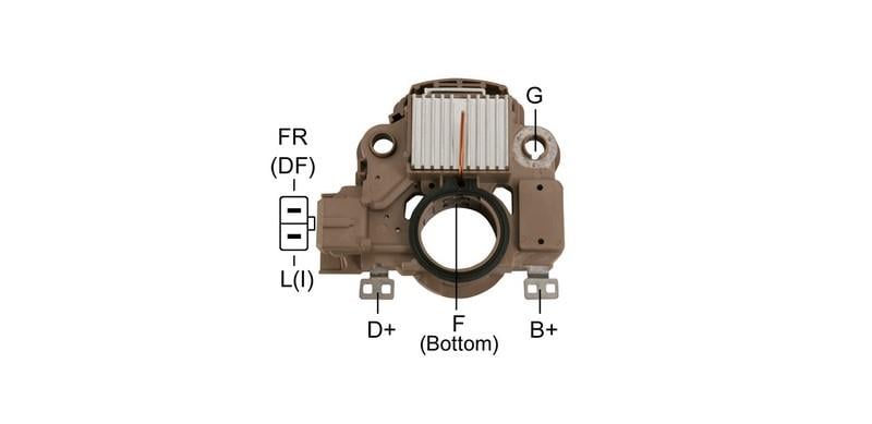 12V KÖMÜRLÜ KONJEKTÖR (MEKSEFELİ) (2 FİŞ) MITSUBISHI FORD