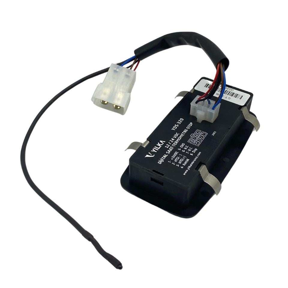 YILKA MİNİ 12V-24V DİJİTAL ZAMAN SAATİ (TERMOMETRELİ) DURACAK 