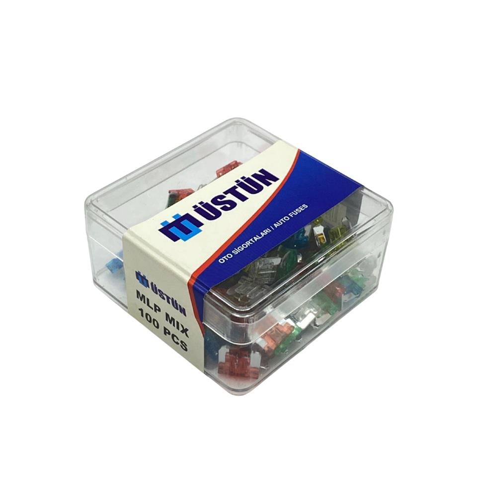 MİNİ BIÇAK SİGORTA KARIŞIK (5 A*7.5 A*10 A*15 A*20 A*25 A*30 A) (100 AD) (ALÇAK PROFİL) (11*9 MM)
