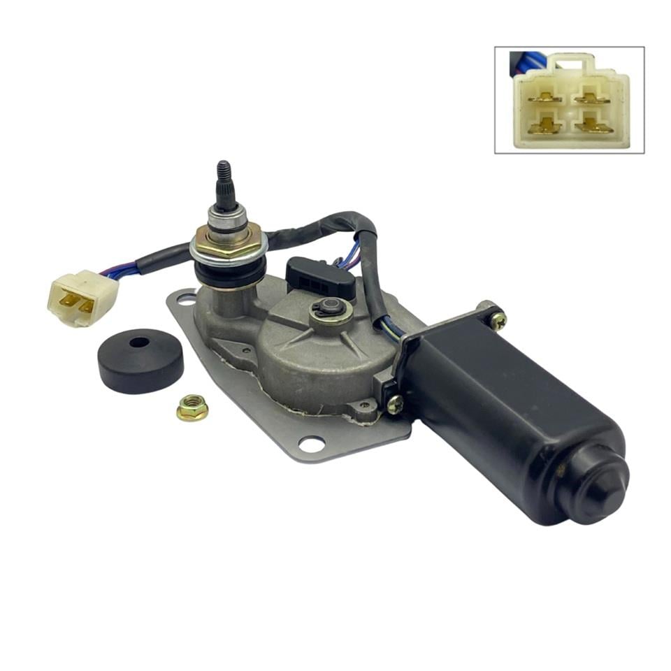 MITSUBA 24V SİLECEK MOTORU KABİN TİP TEK MİLLİ 90° KOMATSU PC60-7 İŞ MAKİNASI