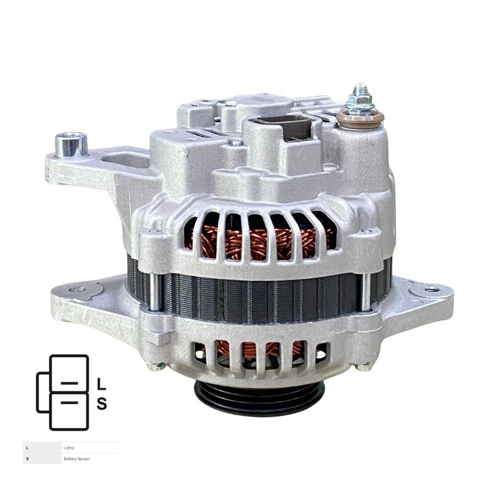 12V ALTERNATÖR DİNAMO 85 A (2 FİŞ) (L-S) HYUNDA ACCENT/EXCEL/SONATA-MITSUBISHI COLT/GALANT/LANCER