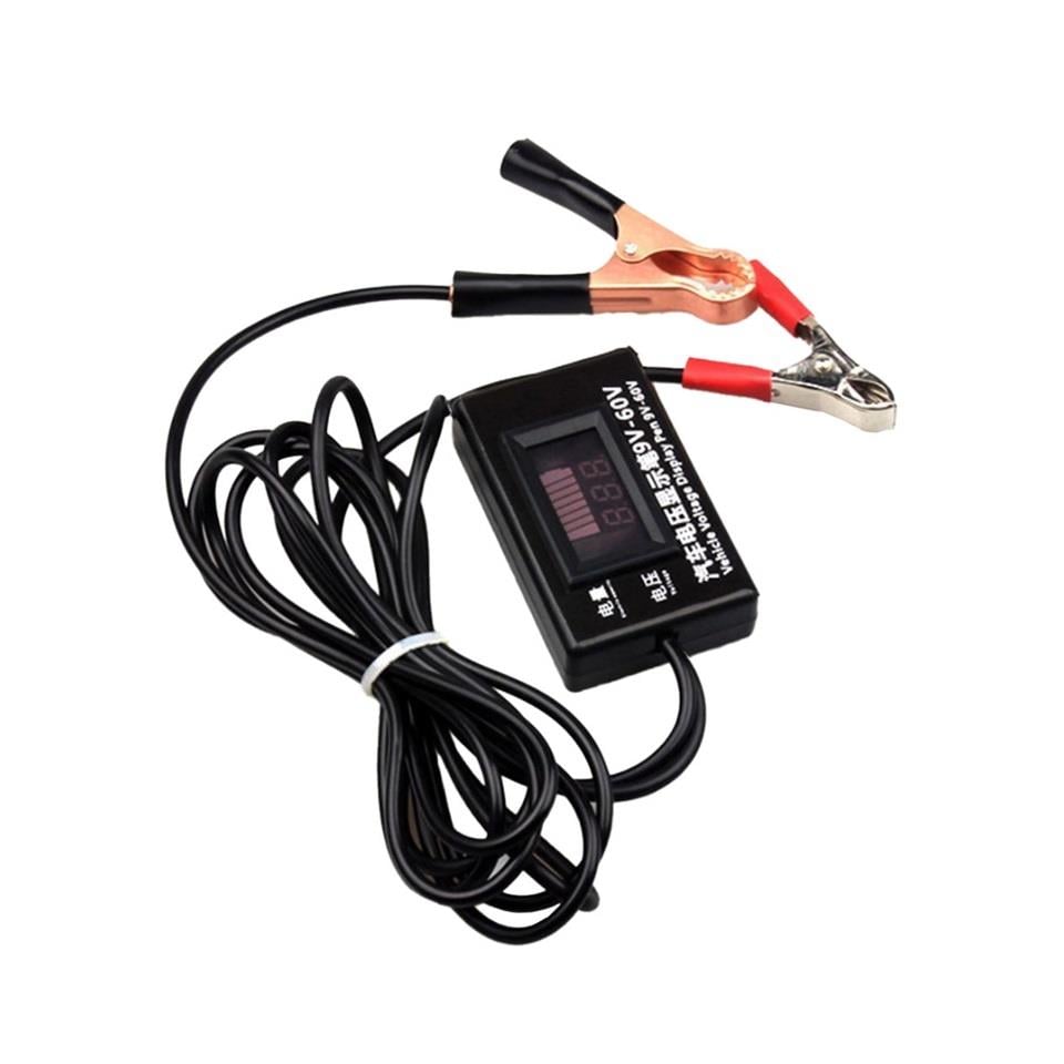 9V-60V DİJİTAL VOLTMETRE (ŞARJ ÖLÇÜM CİHAZI) (81*50 MM)