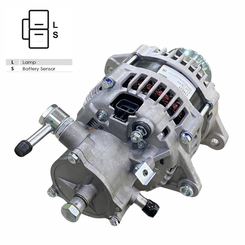 24V ALTERNATÖR DİNAMO 80 A (L-S) (ÇİFT FİŞ) (KLİMALI) ISUZU TURKUAZ OTOBÜS/KAMYON