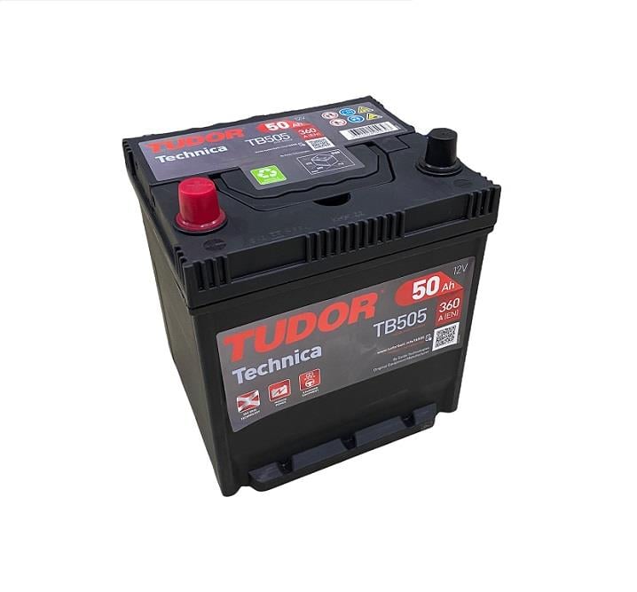 TUDOR 12V 50 AH AKÜ TECHNICA 360 A (EN) (200*173*222) (KARE TERS)