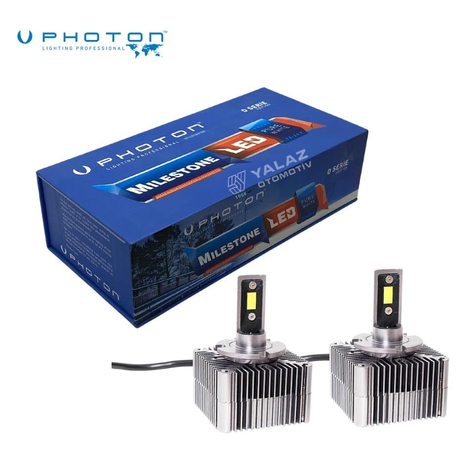 PHOTON 12V D5S CSP LED XENON FAR AMPUL SETİ 6000K 10000 LÜMEN CANBUS