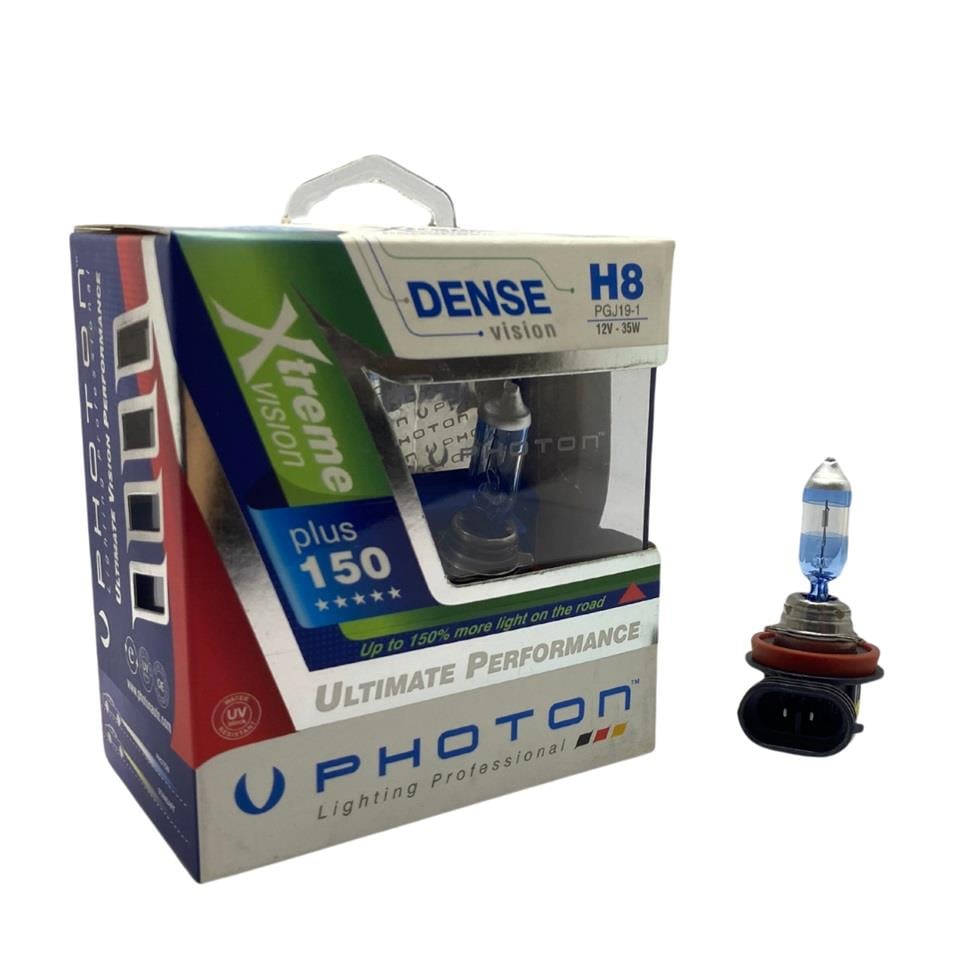 PHOTON 12V H8 AMPUL 35W X-TREME VISION +%150 FAZLA IŞIK (2 AD)